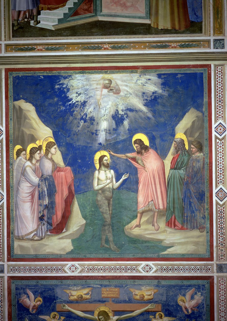 Kristuksen kaste, noin 1305 tekijältä Giotto di Bondone