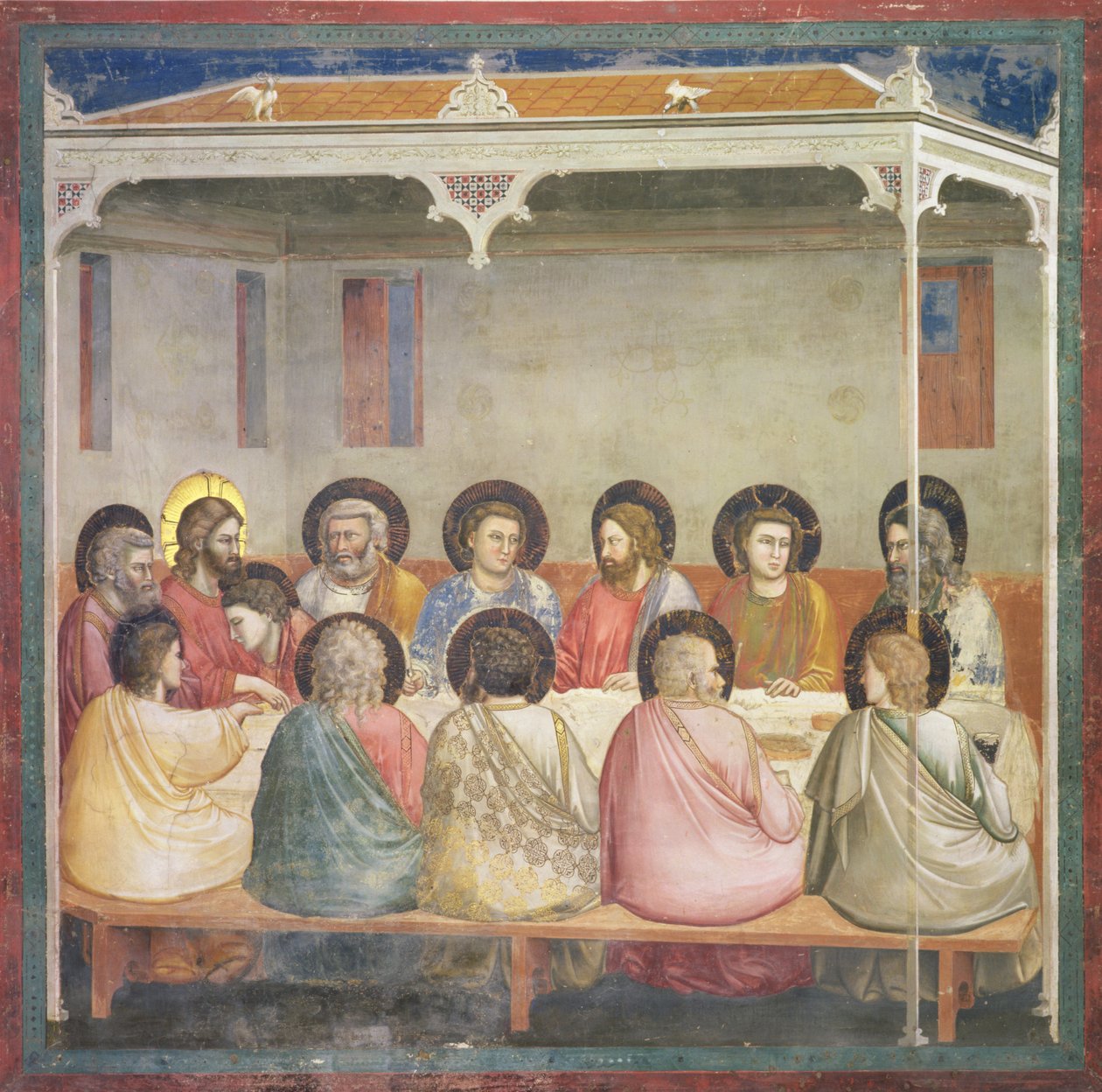 Viimeinen ehtoollinen, noin 1305 tekijältä Giotto di Bondone