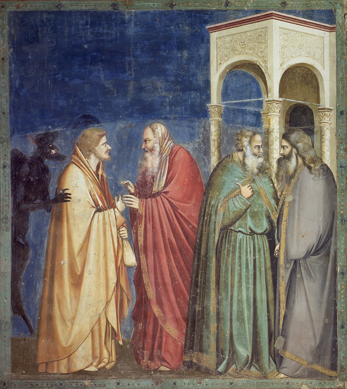 Juudaksen maksu, n. 1305 tekijältä Giotto di Bondone