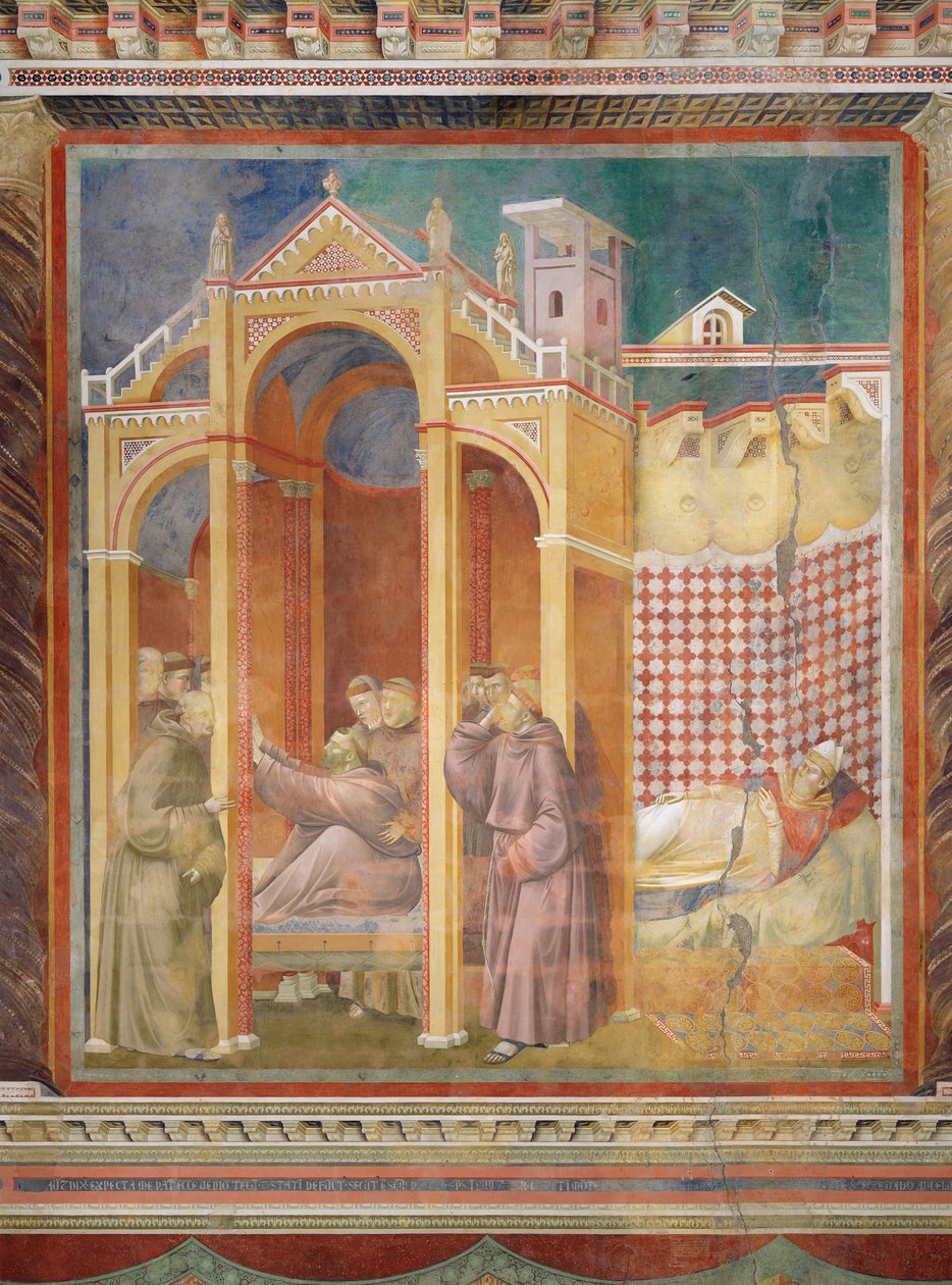 Veli Agostinon ja Assisin piispan näky, 1297-1299 tekijältä Giotto di Bondone