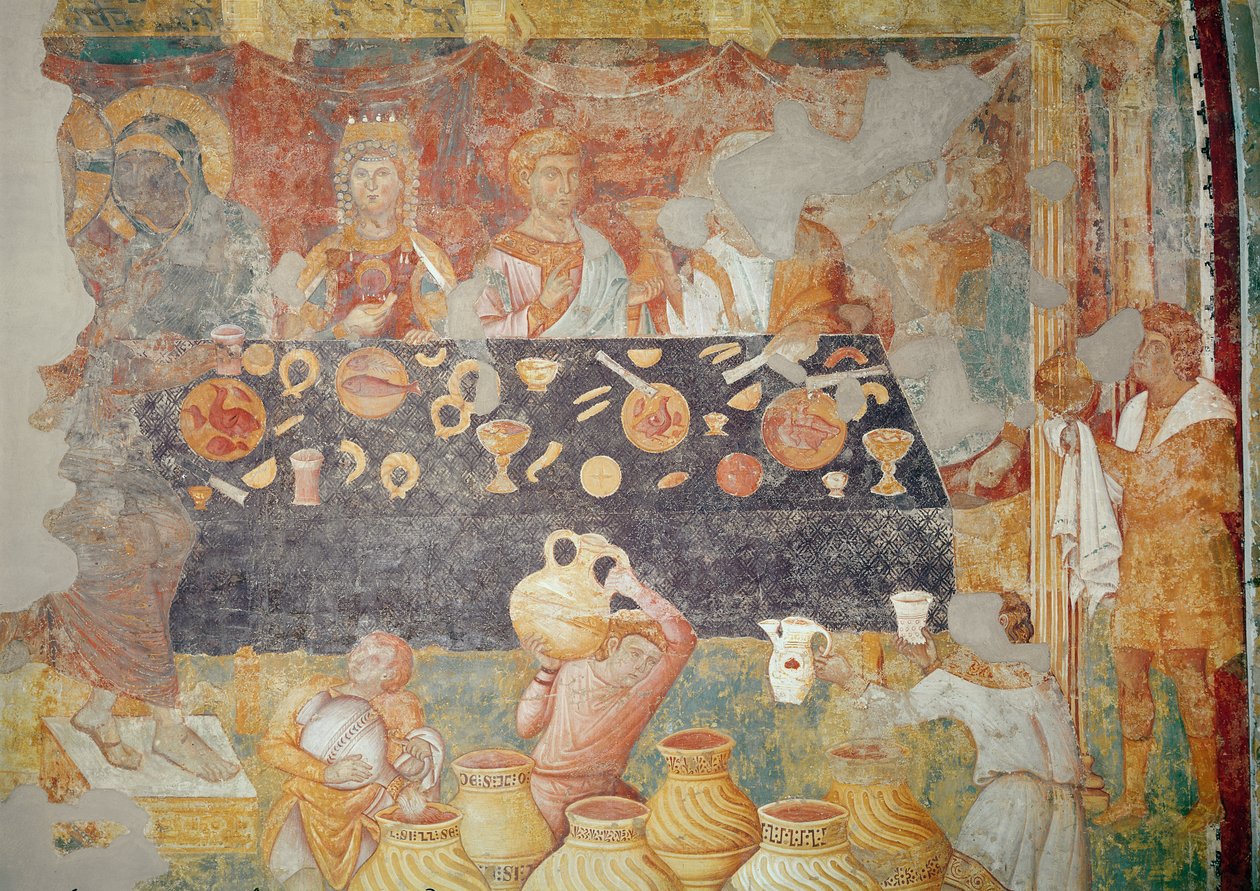 Häät Kaanassa, 1297-1299 tekijältä Giotto di Bondone