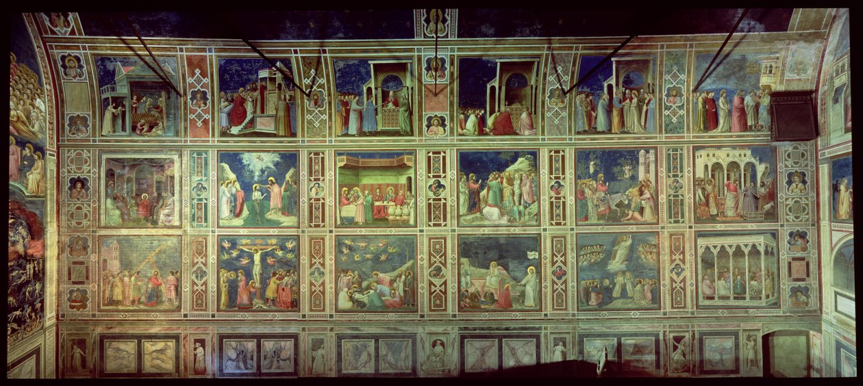Näkymä pohjoisen seinälle, n. 1305 tekijältä Giotto di Bondone