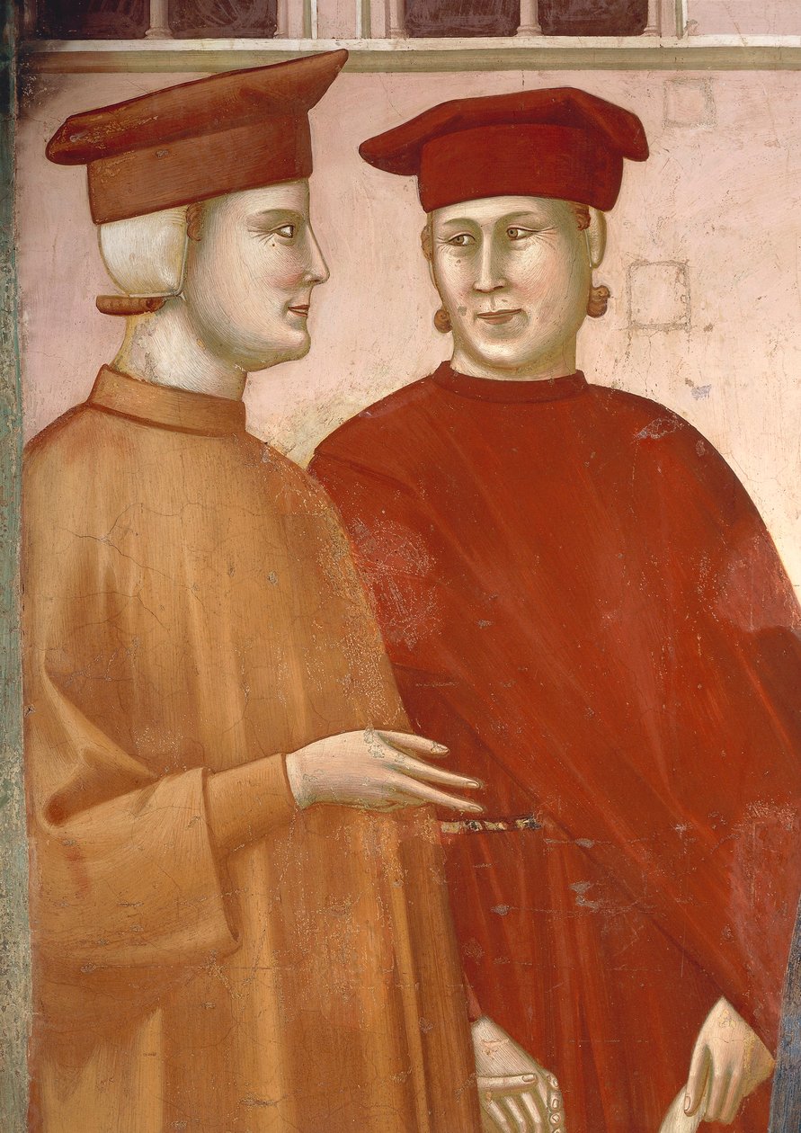 Italia, Umbrian alue, Assisi, Pyhän Franciscus Assisilaisen basilika tekijältä Giotto (c.1266 1337)