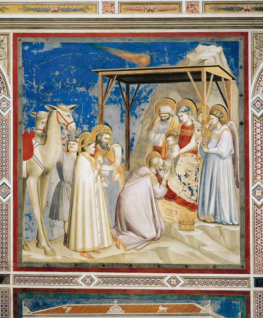 Maagien palvonta Scrovegnin kappelissa Padovassa tekijältä Giotto (c.1266 1337)