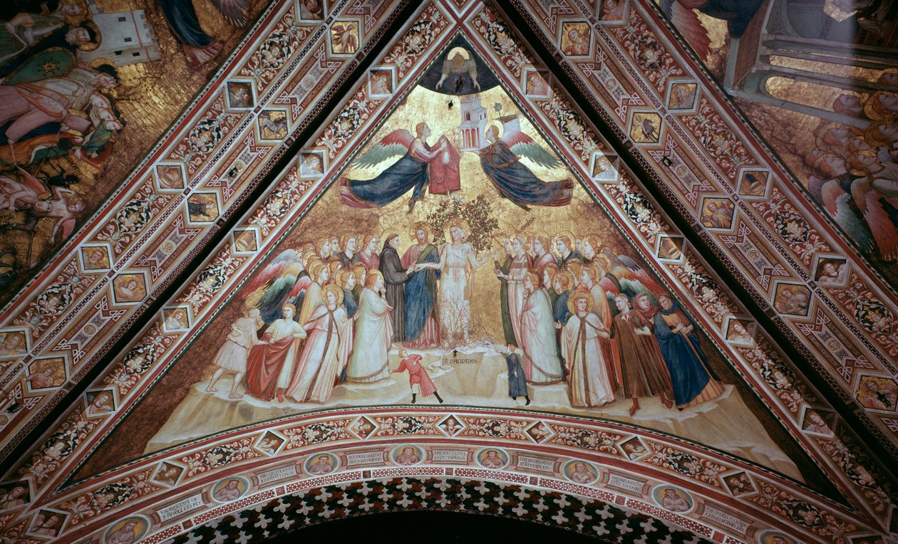 Köyhyyden allegoria (Fresko tekijältä Giotto (c.1266 1337)