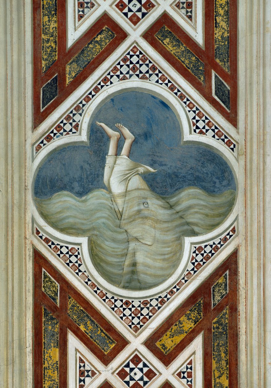 Valaan nielemä Joona, Yksityiskohta Kristuksen elämästä ja kärsimyksestä, Giotto tekijältä Giotto (c.1266 1337)