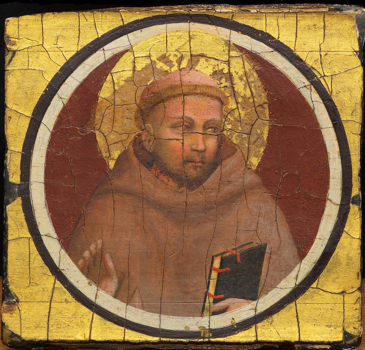 Giotto di Bondonen (1266-1377) pyhä Franciscus Assisilainen. Tempera paneelissa, noin 1320, Ente Cassa di Risparmio, Firenze tekijältä Giotto (c.1266 1337)
