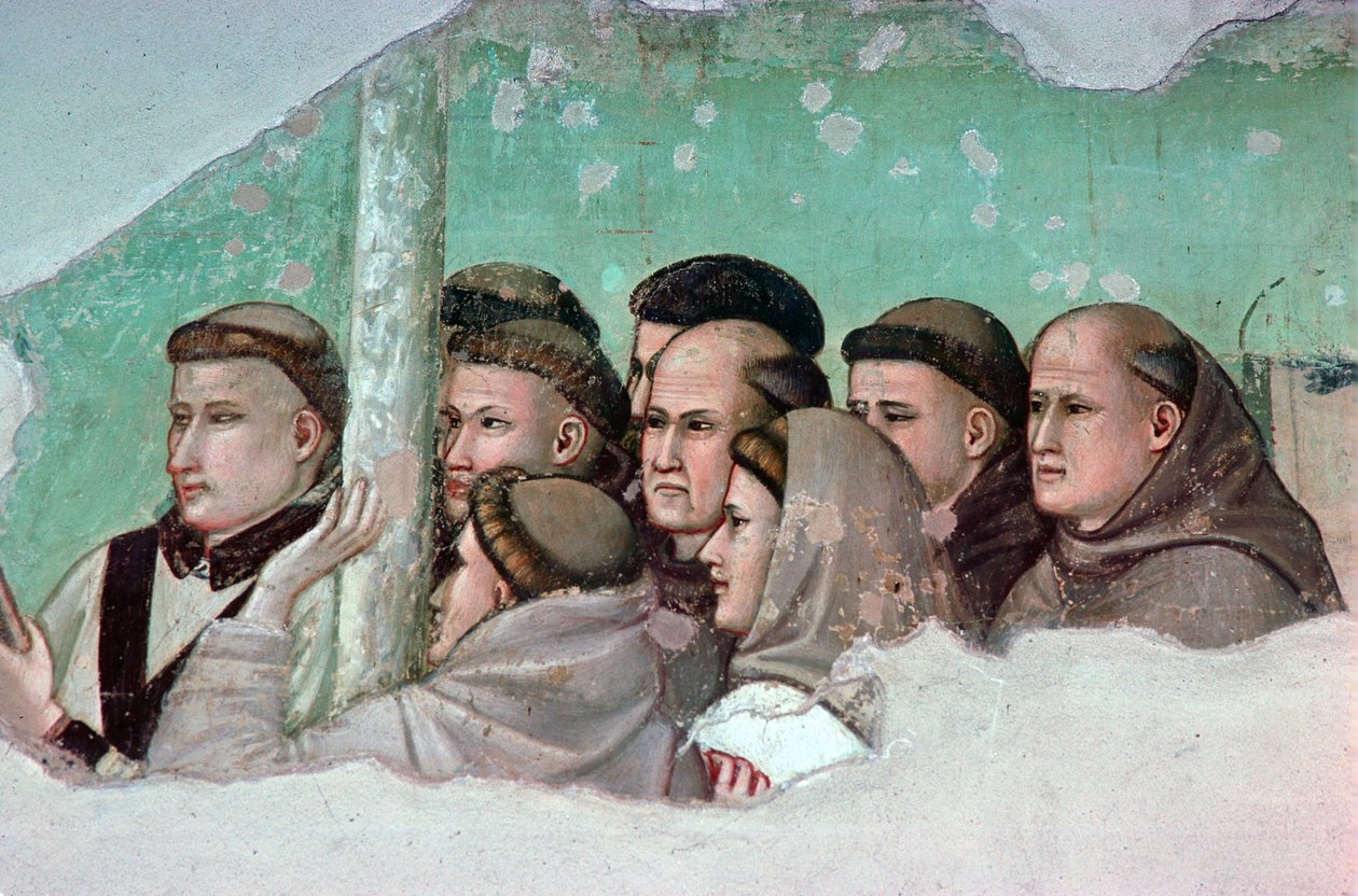 Katkelma Pyhän Franciscuksen elämää käsittelevästä sarjasta tekijältä Giotto