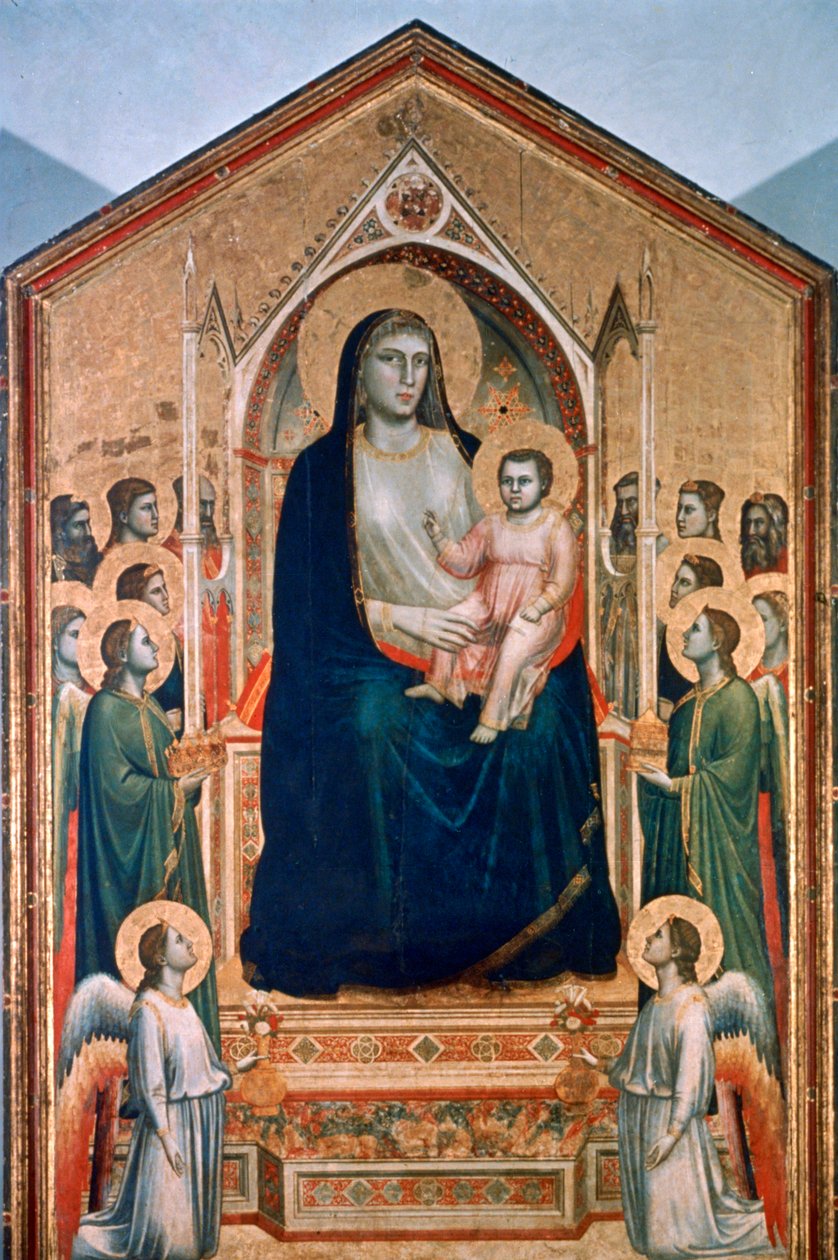 Madonna ja lapsi Enthroned, c1300-1303 tekijältä Giotto di Bondone