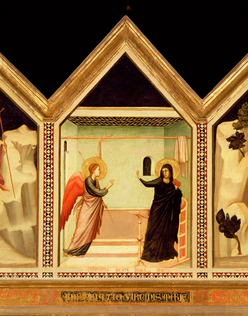 Ilmestyskirkko, Pyhän Reparatan polyptyykistä keskipaneelin kääntöpuoli, kuva 66558, ks. myös 66557-68. tekijältä Giotto di Bondone