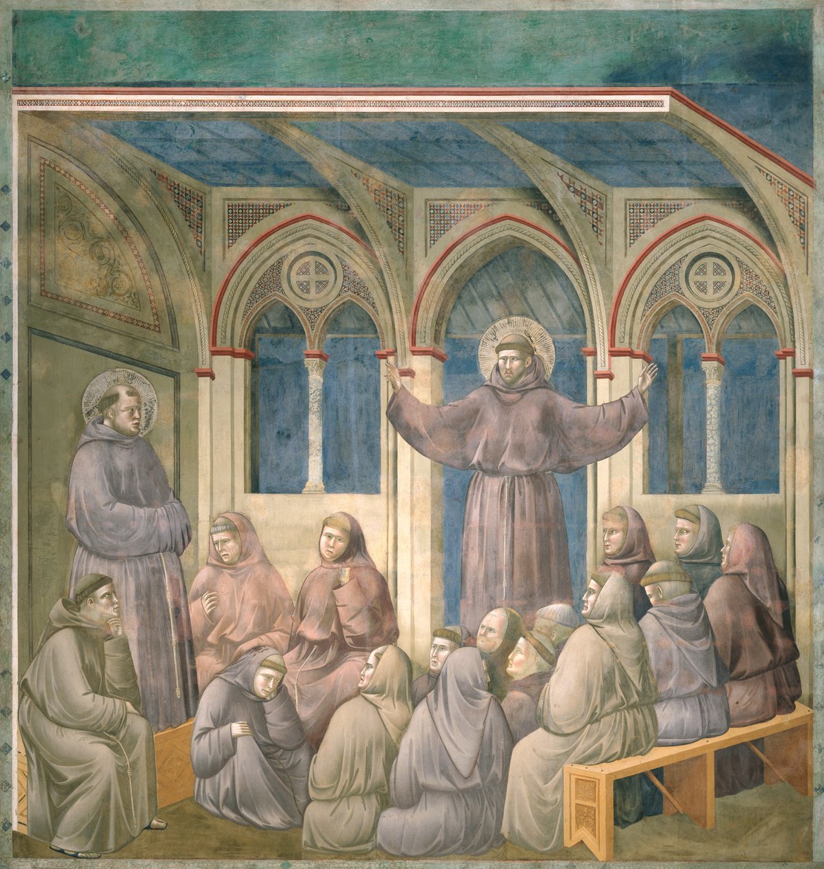 Ilmestys Arlesin kapitaalitalossa, 1297-1299 tekijältä Giotto di Bondone