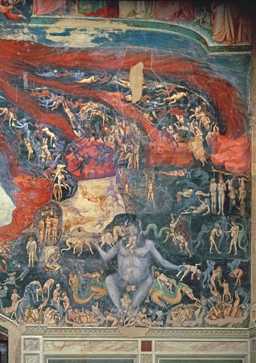 Viimeinen tuomio, yksityiskohta helvetistä, 1303-05 (katso myös 65227) tekijältä Giotto di Bondone