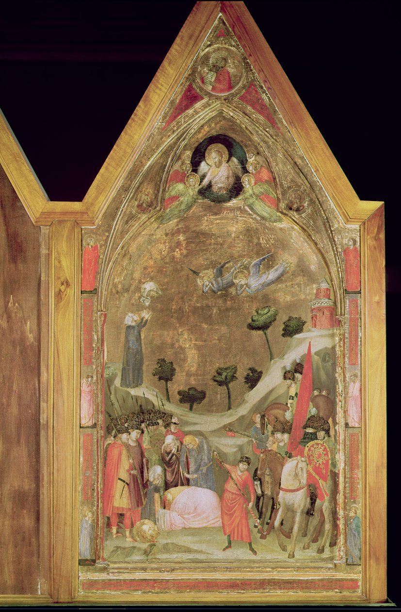 Pyhän Paavalin marttyyrikuolema, oikea paneeli Stefaneschin triptyykistä, n. 1320 (tempera paneelissa) tekijältä Giotto di Bondone
