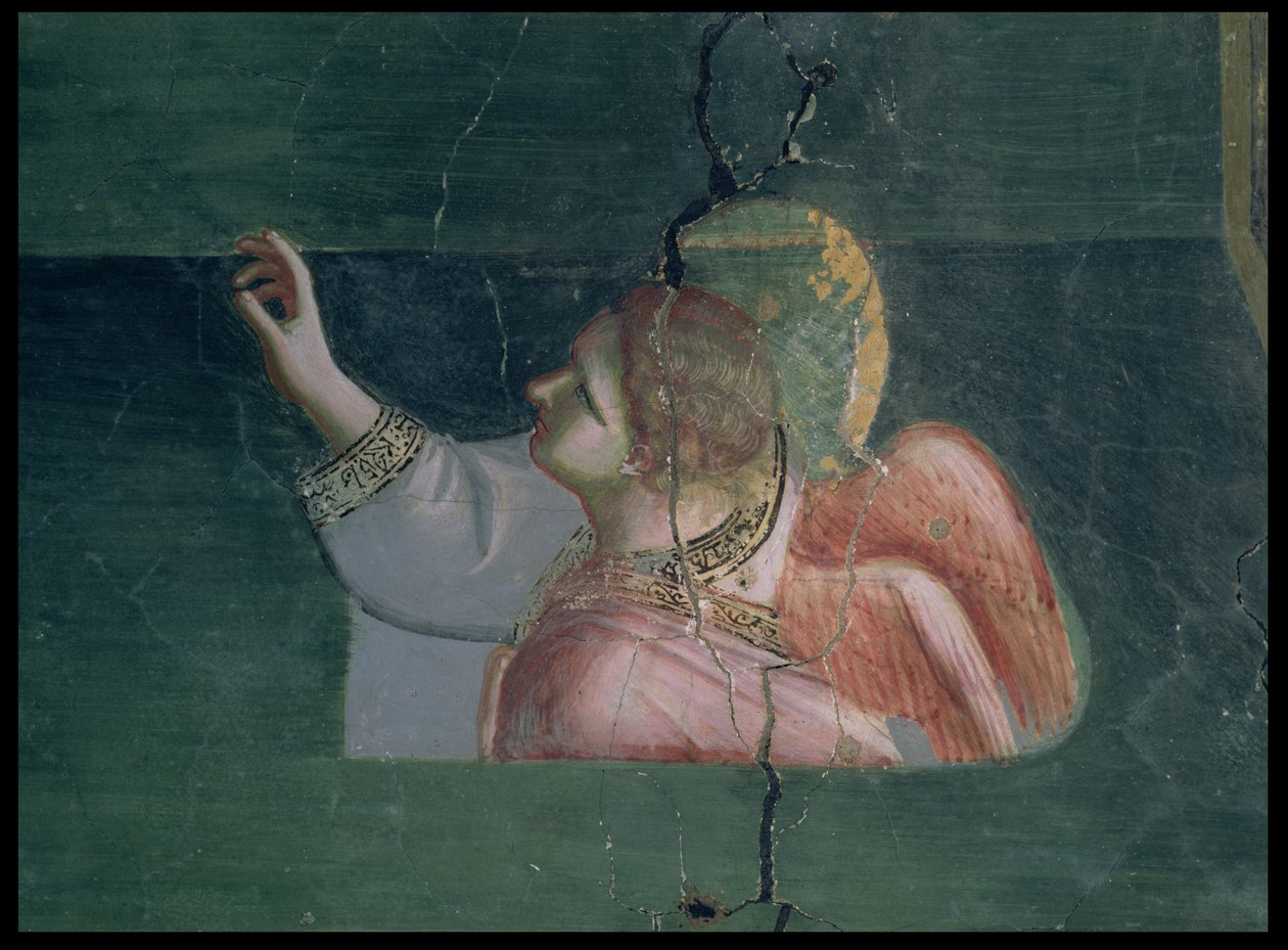 Anunciation to St. Anne, yksityiskohta enkelistä, n. 1305 tekijältä Giotto di Bondone