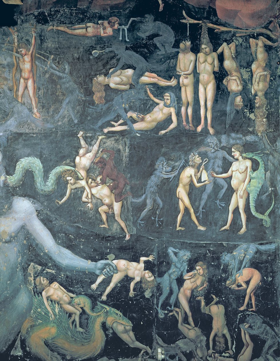 Viimeinen tuomio, n. 1305 (65227:n yksityiskohta) tekijältä Giotto di Bondone