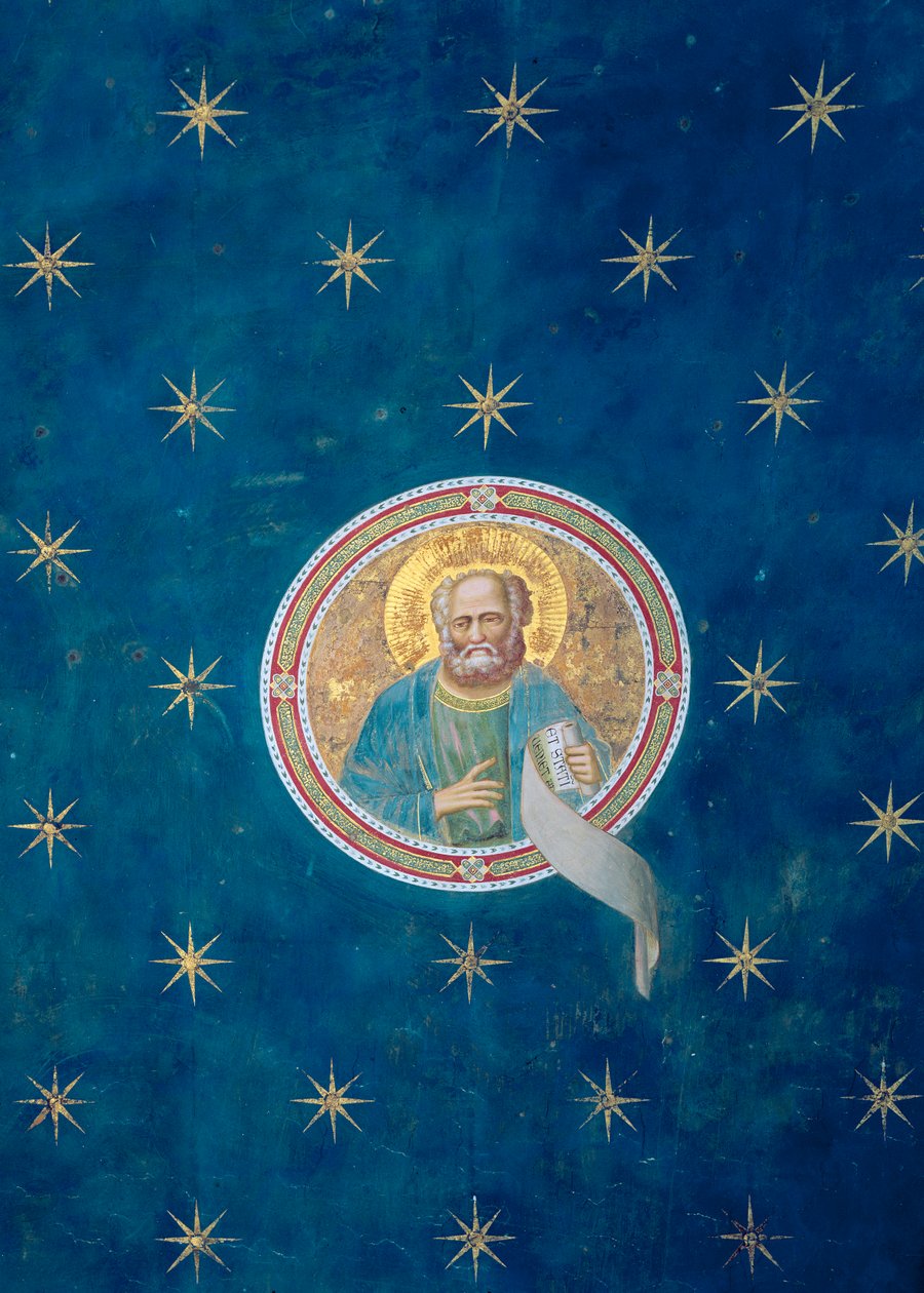 Profeetta Malakia kattoholvista, n. 1305 tekijältä Giotto di Bondone