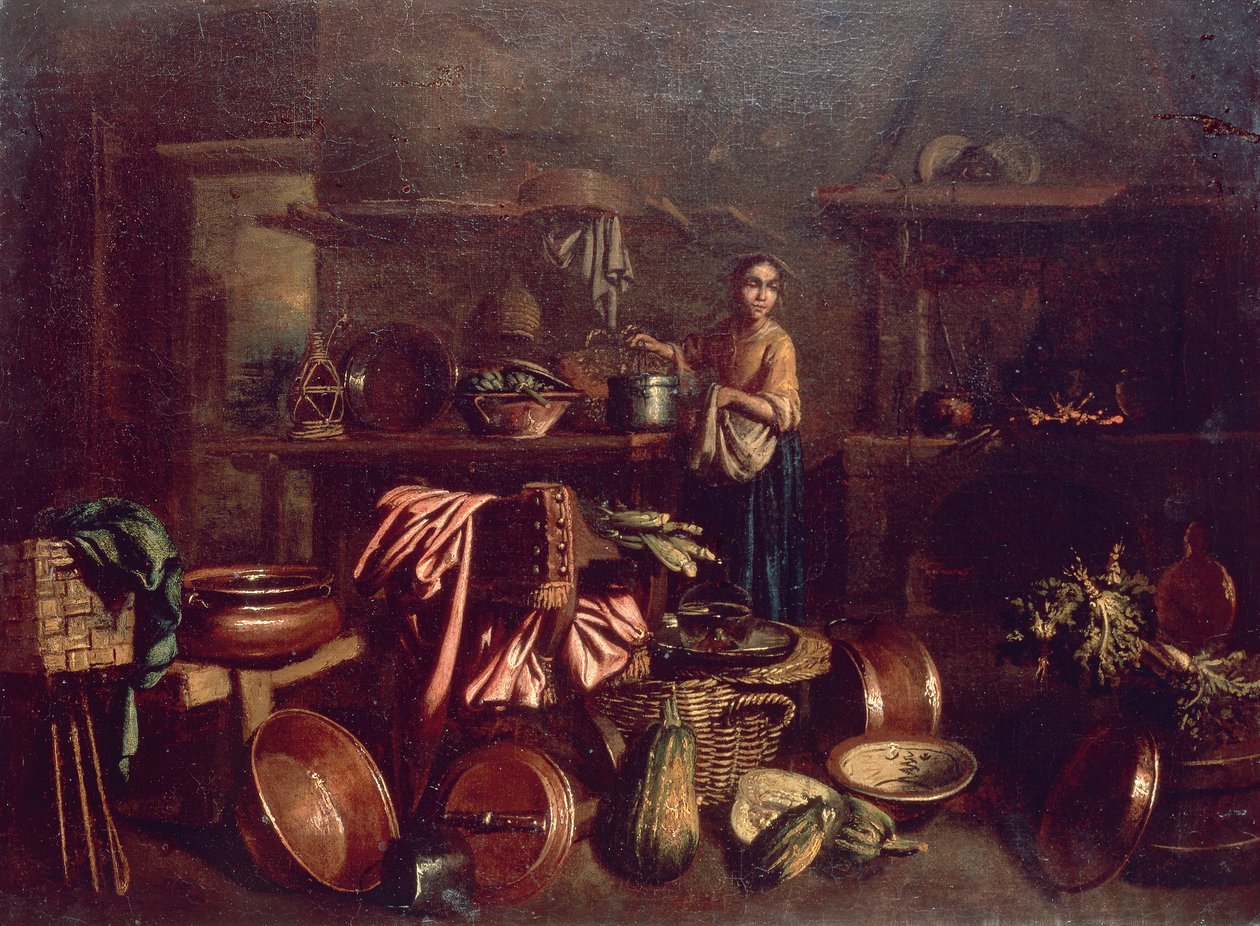 Sisäkeittiö, kirjoittanut Gian Domenico Valentino (1630-1708) tekijältä Giovan Domenico Valentino