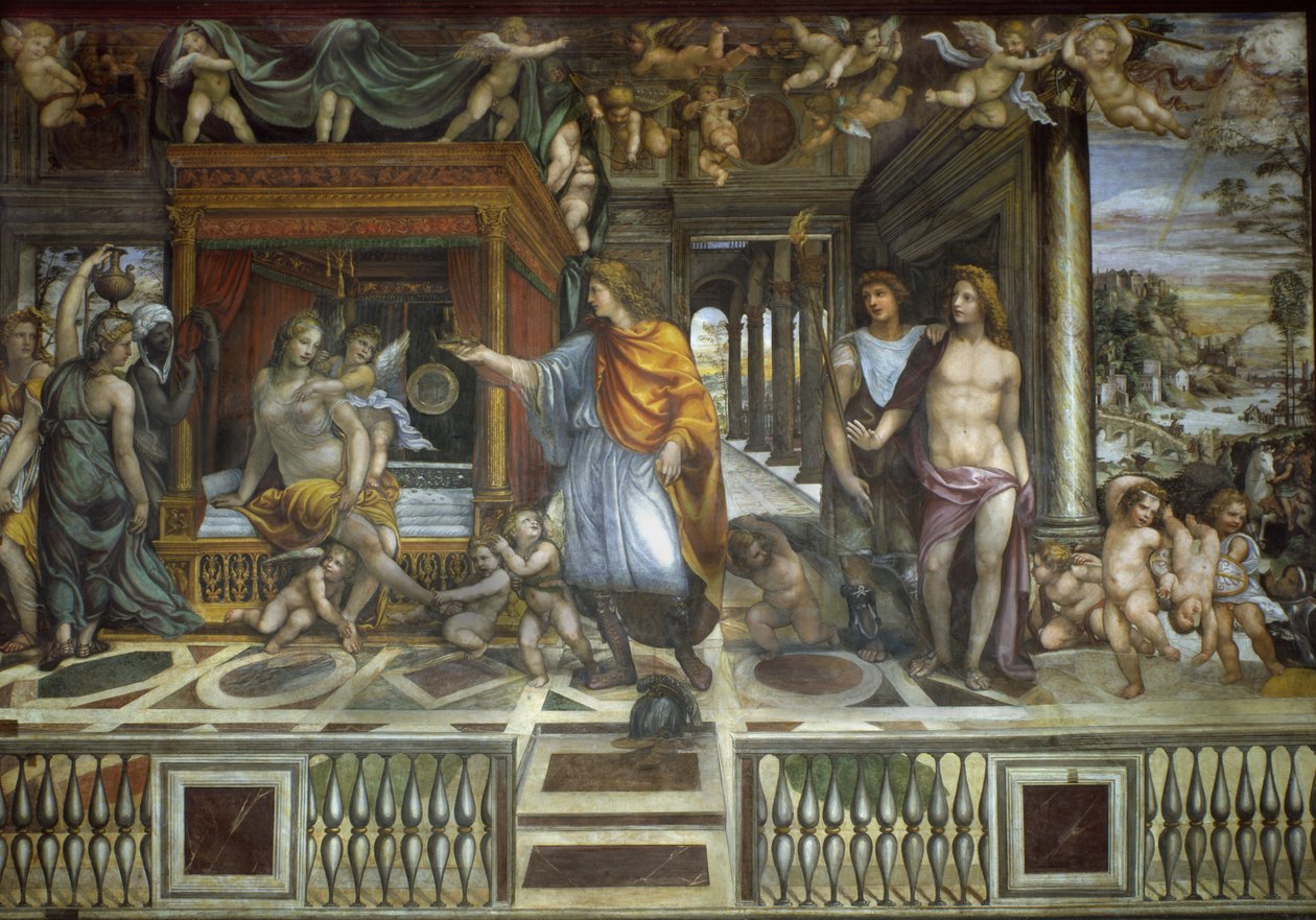 Aleksanterin ja Roxanan häät, n. 1517 tekijältä Giovanni Antonio Bazzi Sodoma