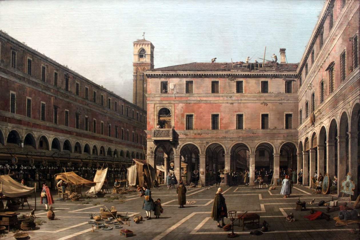 Canaletto Campo di Rialto tekijältä Giovanni Antonio Canal