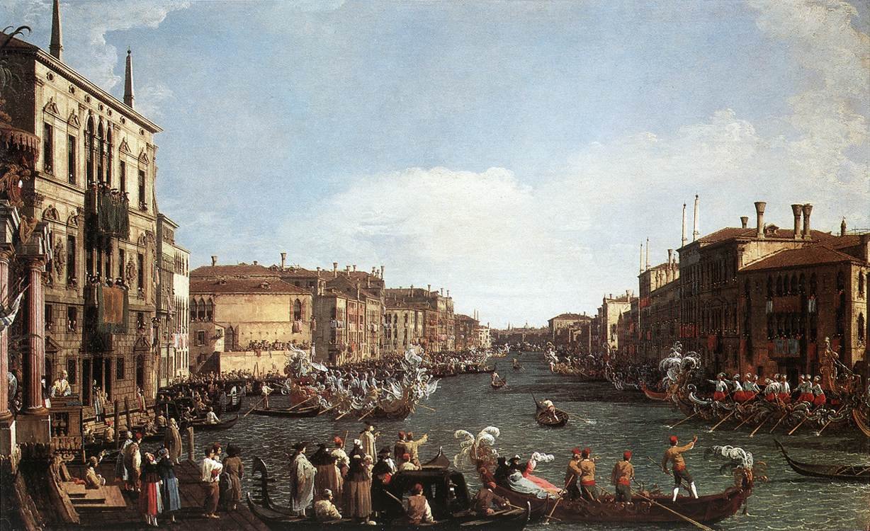 Regatta Grand Canalilla tekijältä Giovanni Antonio Canal