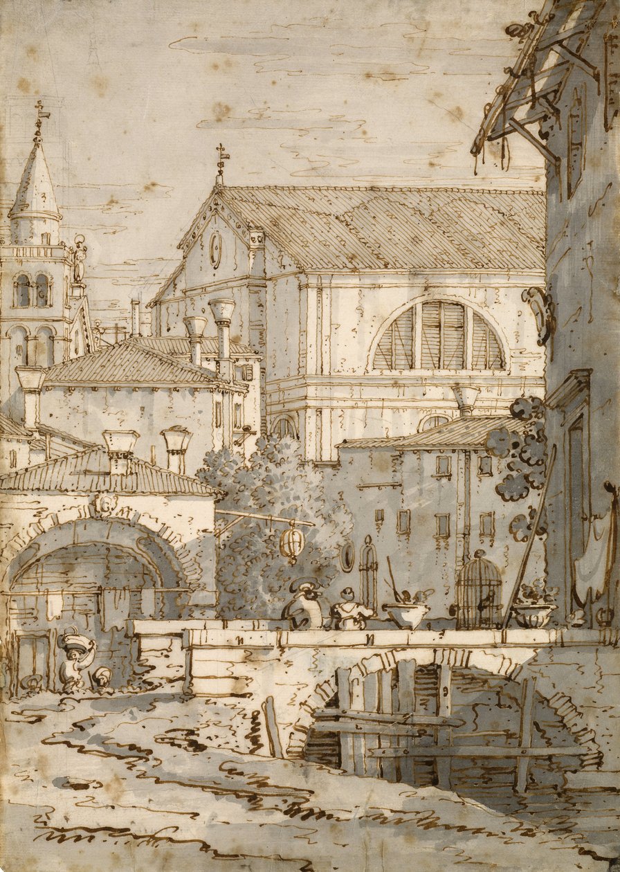 Arkkitehtoninen Capriccio tekijältä Giovanni Antonio Canal