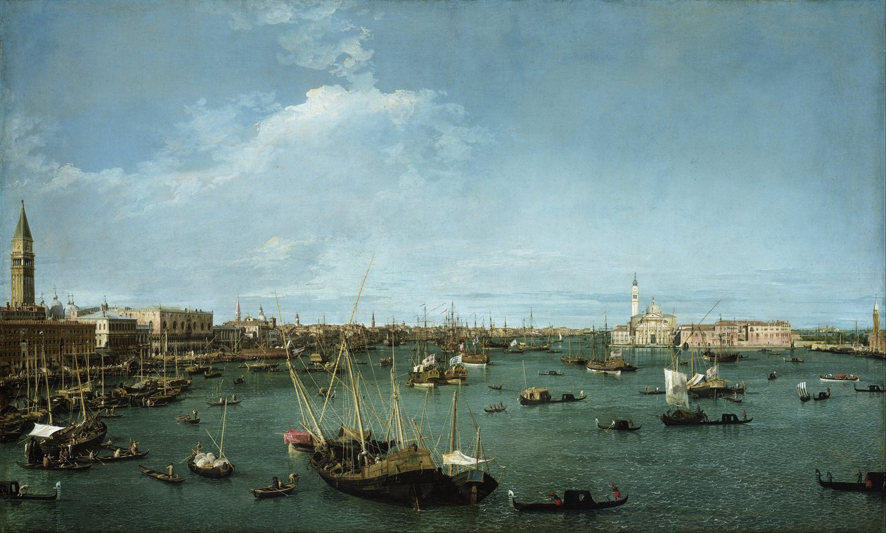 Bacino di San Marco, Venetsia tekijältä Giovanni Antonio Canal