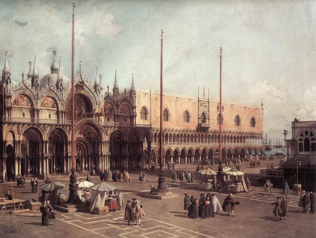 Piazza San Marco tekijältä Giovanni Antonio Canal