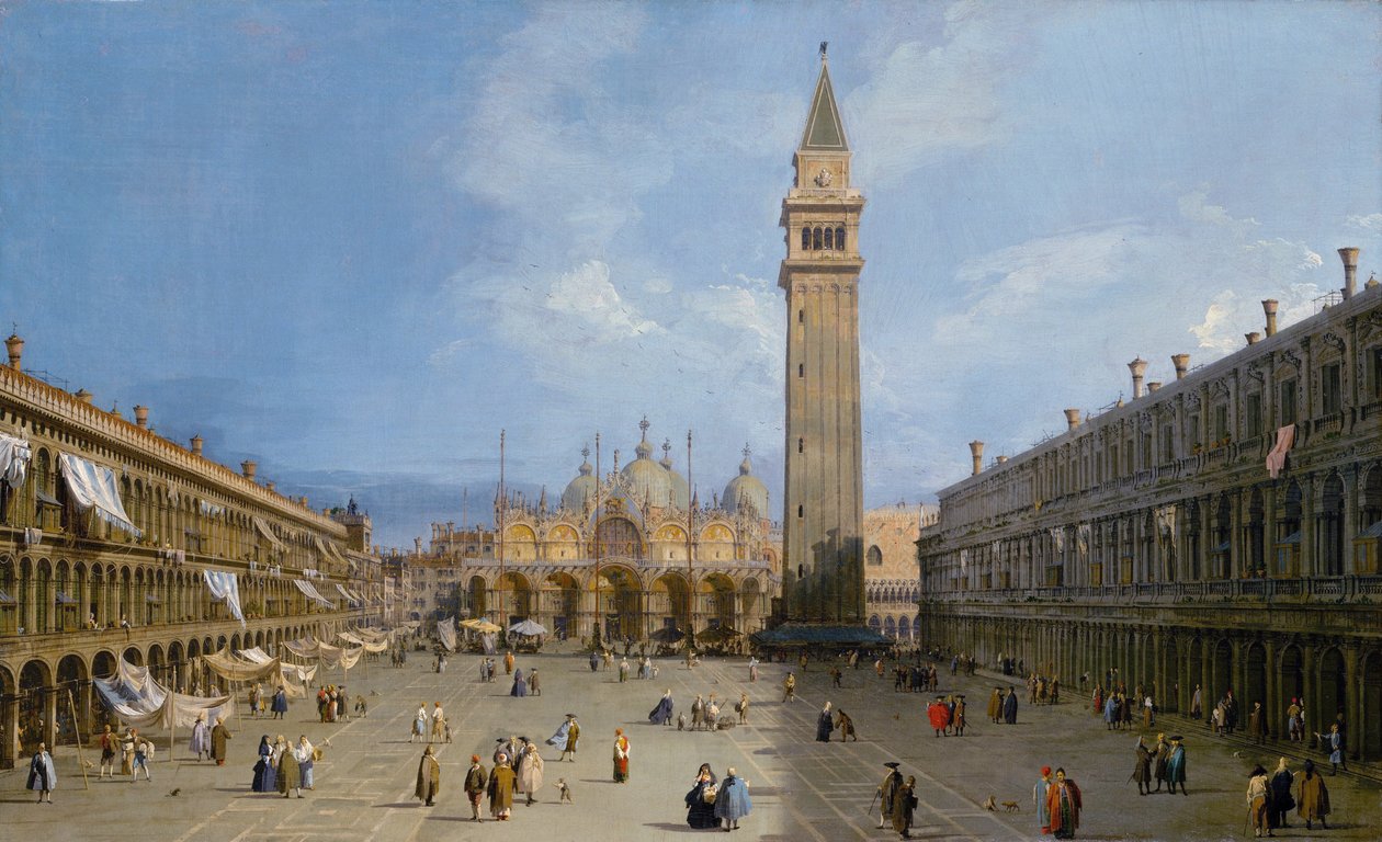 Piazza San Marco tekijältä Giovanni Antonio Canal