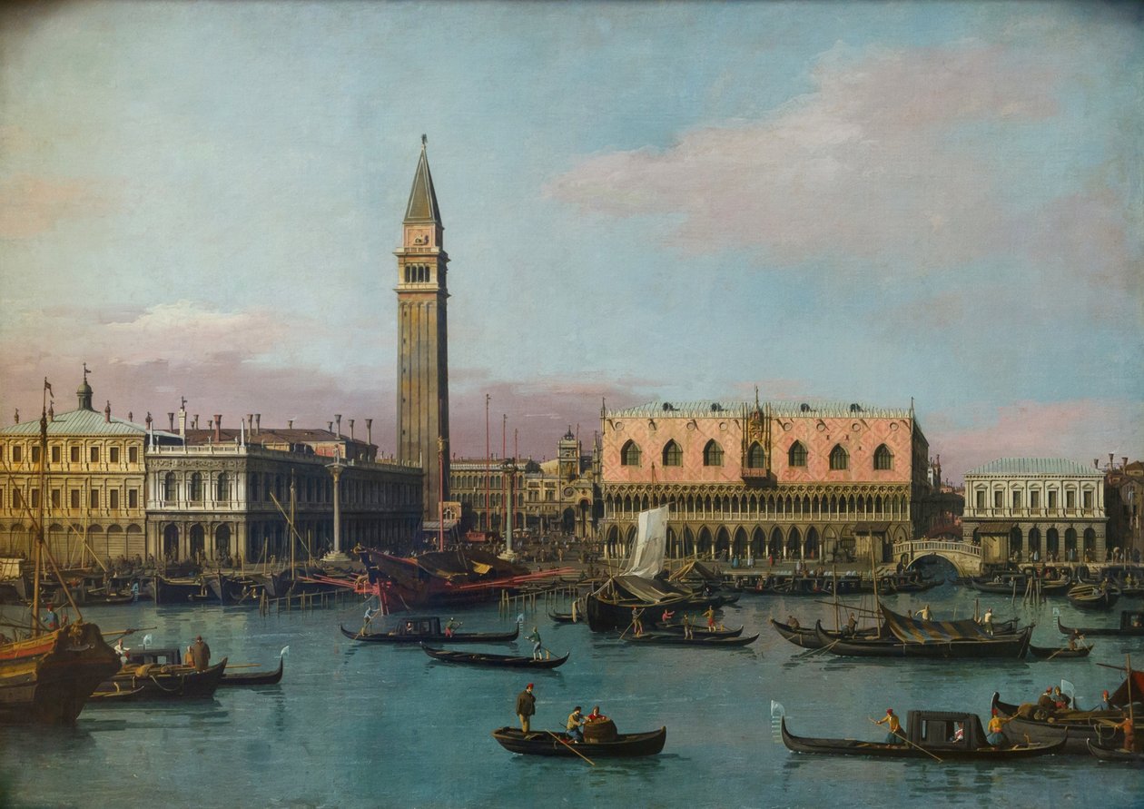 Piazzetta und Riva degli Schiavoni tekijältä Giovanni Antonio Canal