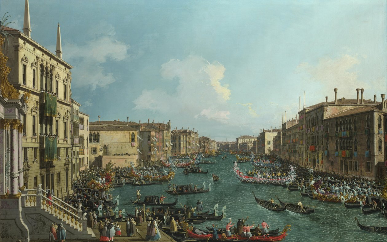 Regatta Canale Grandessa tekijältä Giovanni Antonio Canal