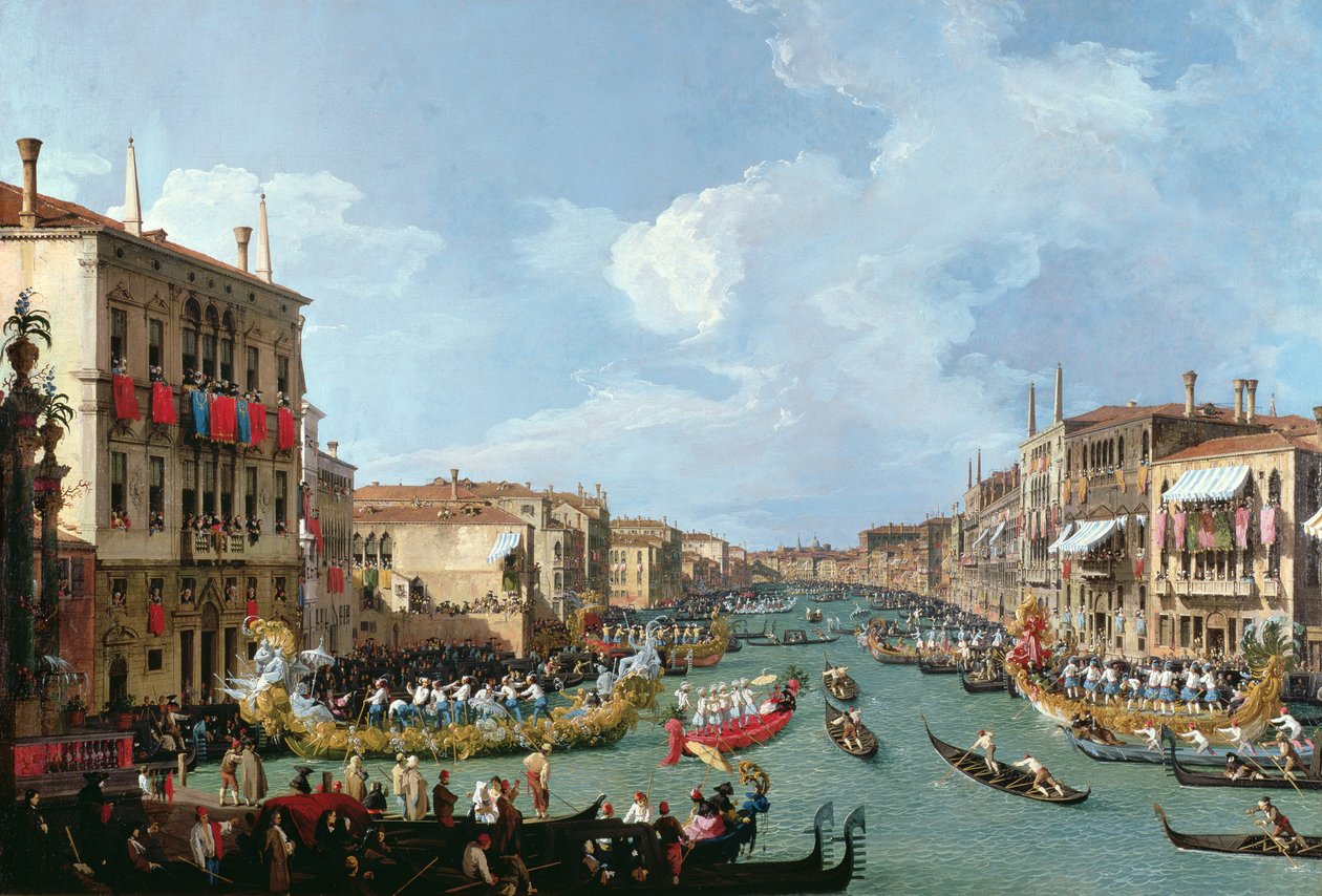 Regatta Grand Canalilla tekijältä Giovanni Antonio Canal