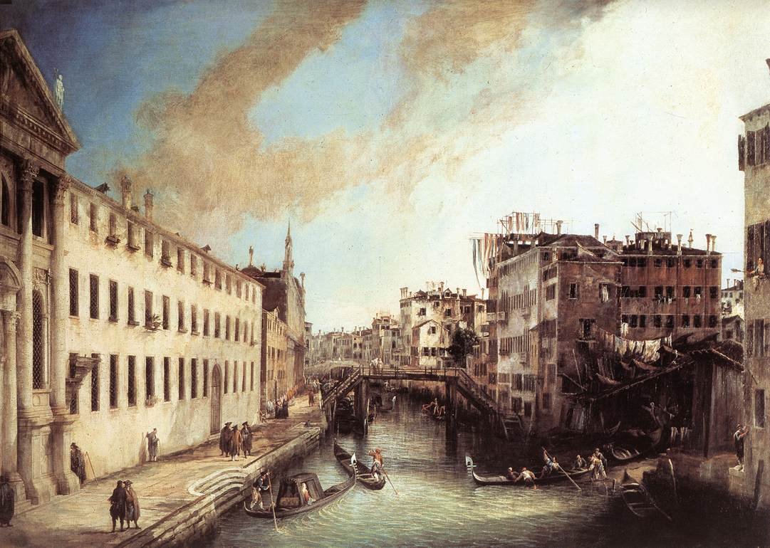 Rio dei Mendicanti tekijältä Giovanni Antonio Canal