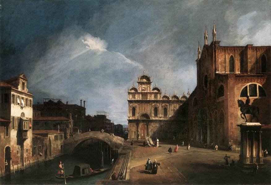Santi Giovanni e Paolo ja Scuola di San Marco tekijältä Giovanni Antonio Canal