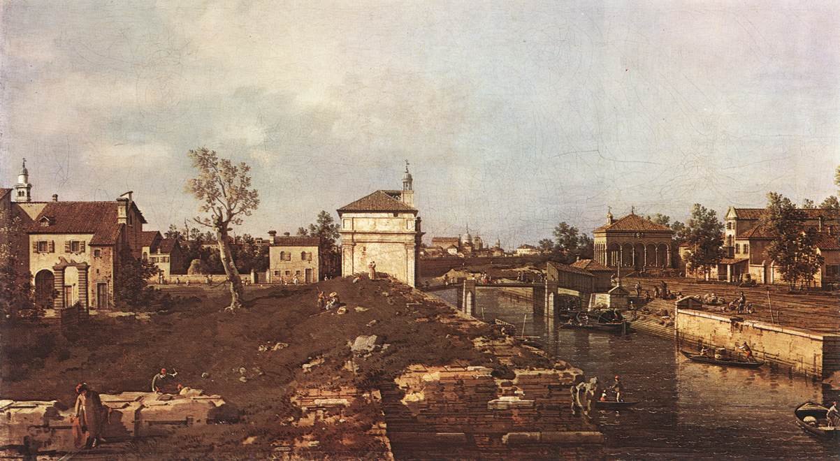 Brentan kanava Padovassa tekijältä Giovanni Antonio Canal