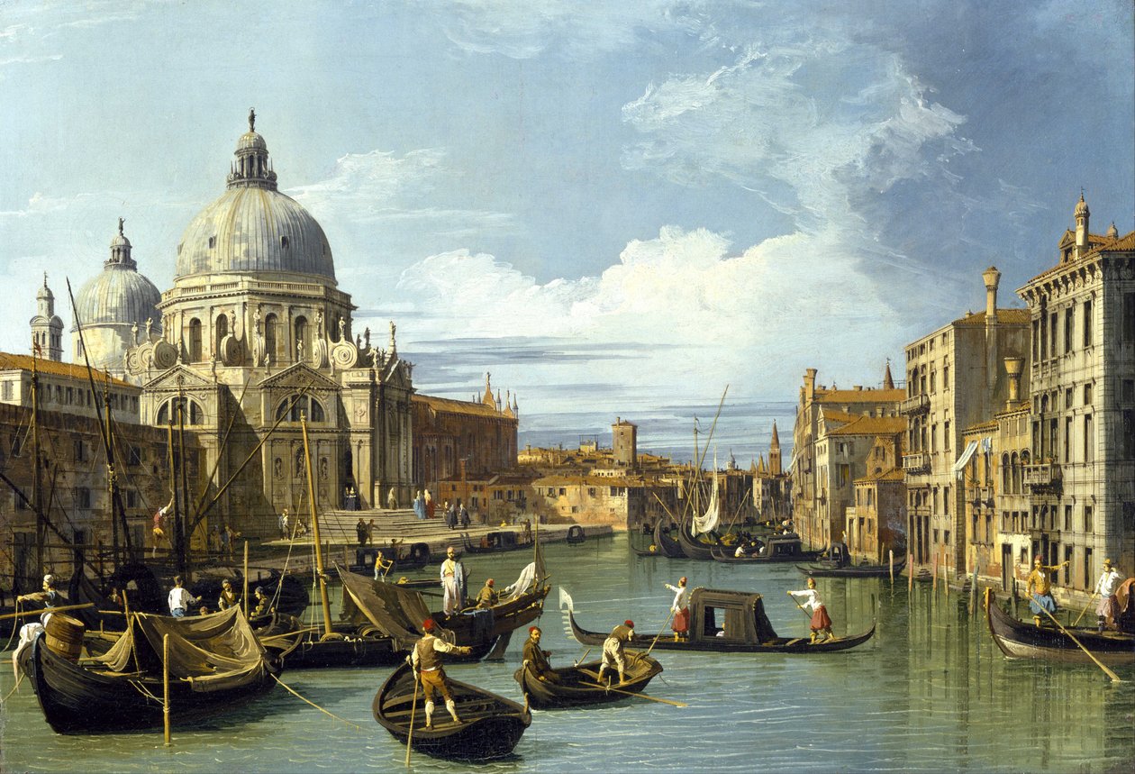 Sisäänkäynti Canal Grandelle, Venetsia tekijältä Giovanni Antonio Canal