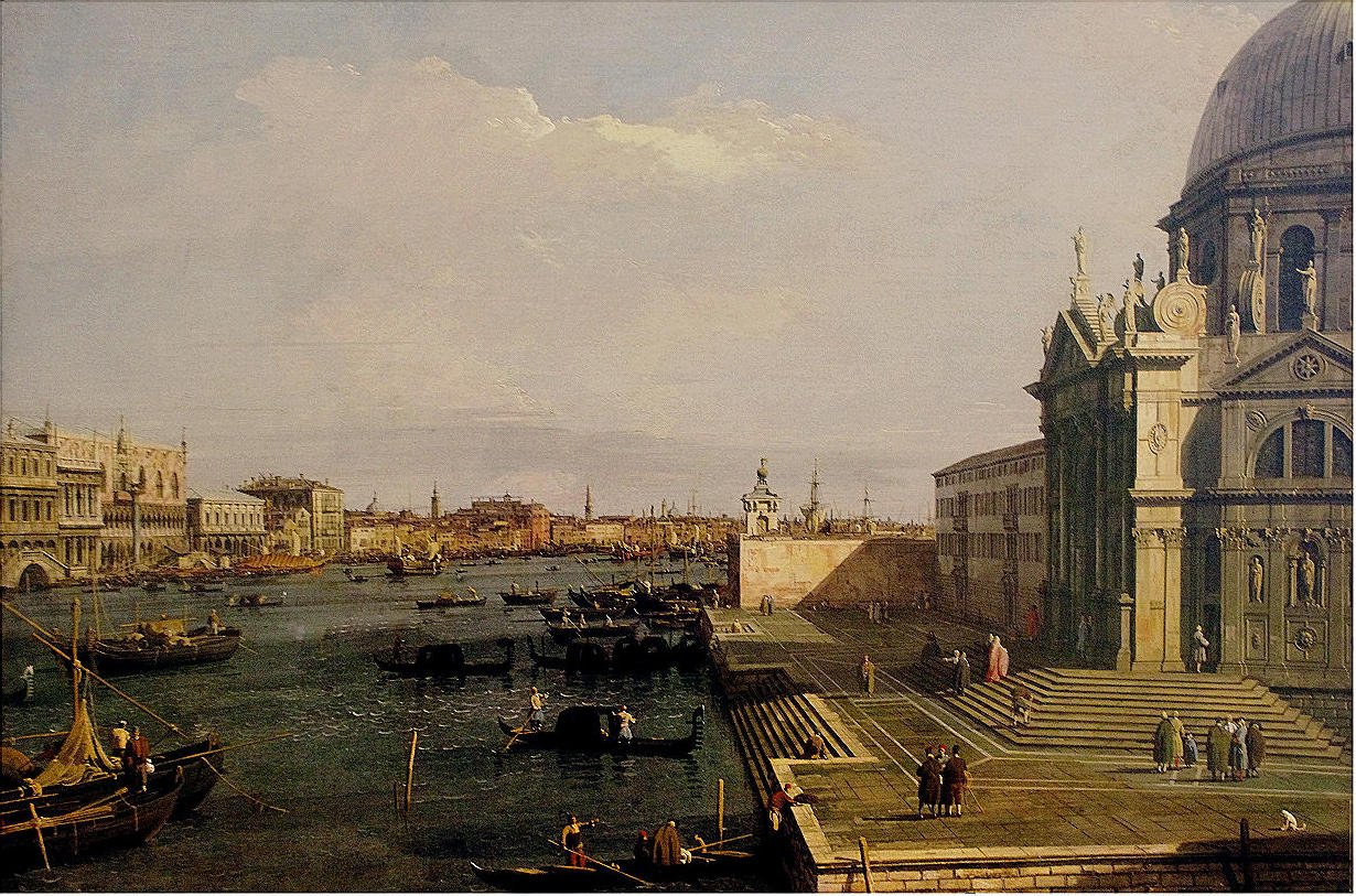 Suuri kanava Salute Churchissa tekijältä Giovanni Antonio Canal