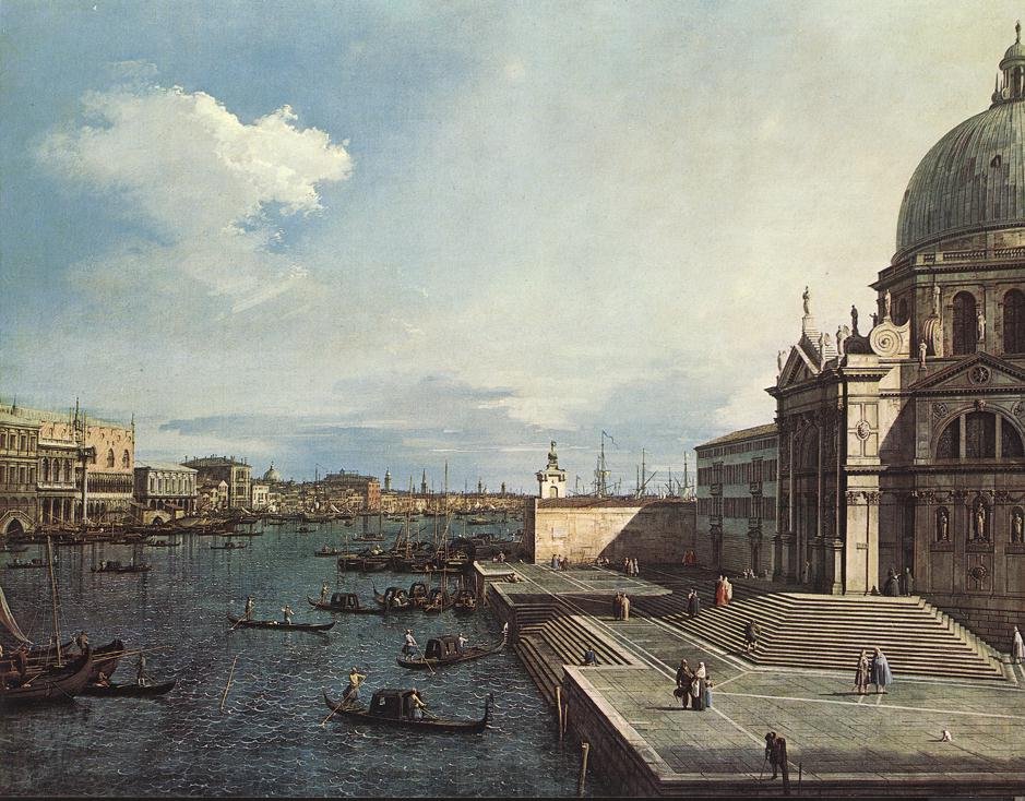 Suuri kanava Salute Churchissa tekijältä Giovanni Antonio Canal