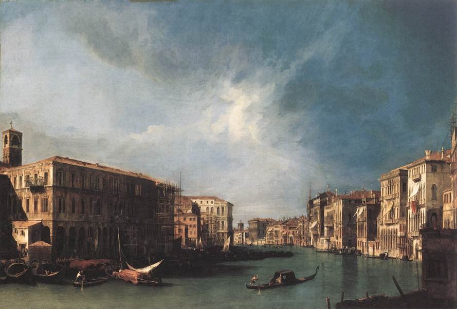 Suuri kanava Rialtosta pohjoiseen tekijältä Giovanni Antonio Canal