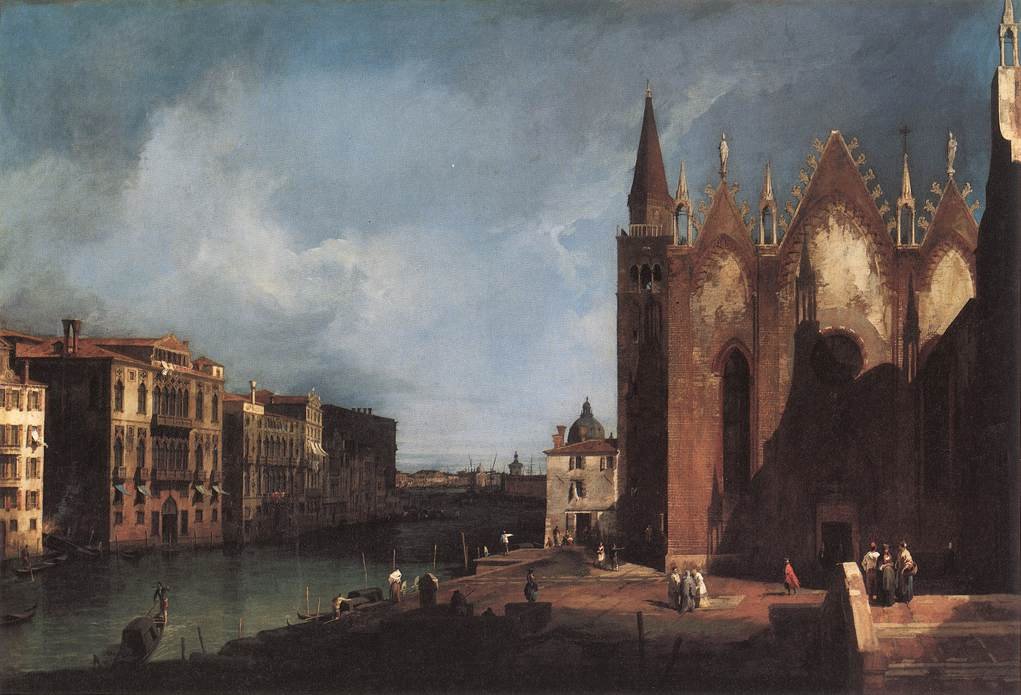 Grand Canal lähellä Santa Maria della Caritàa tekijältä Giovanni Antonio Canal