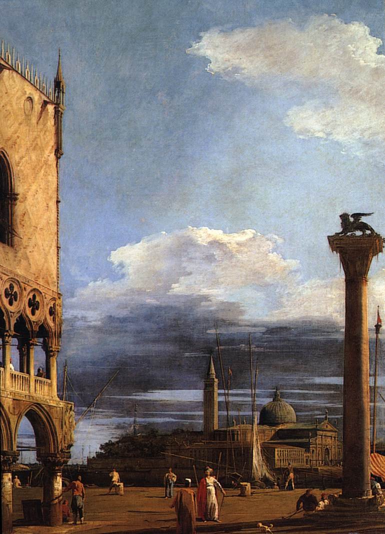 Piazzetta kohti San Giorgio Maggiorea tekijältä Giovanni Antonio Canal