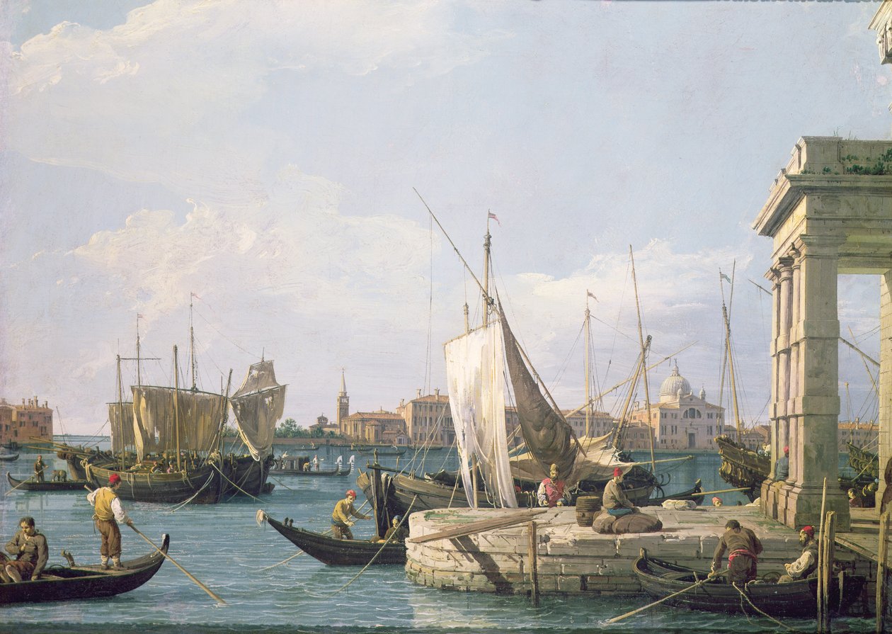 Punta della Dogana, 1730 tekijältä Giovanni Antonio Canal