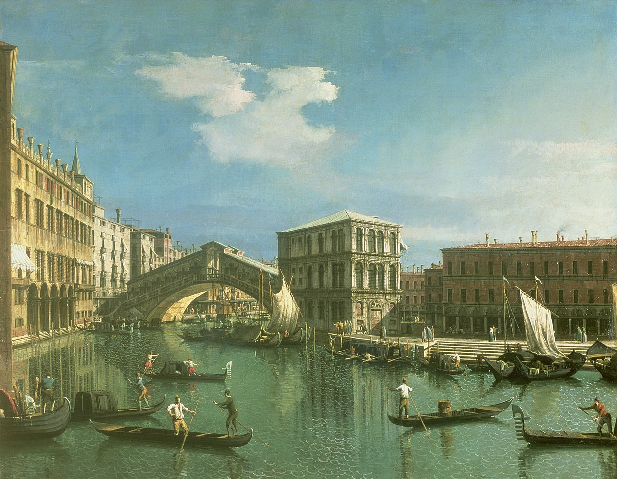 Rialton silta, Venetsia tekijältä Giovanni Antonio Canal