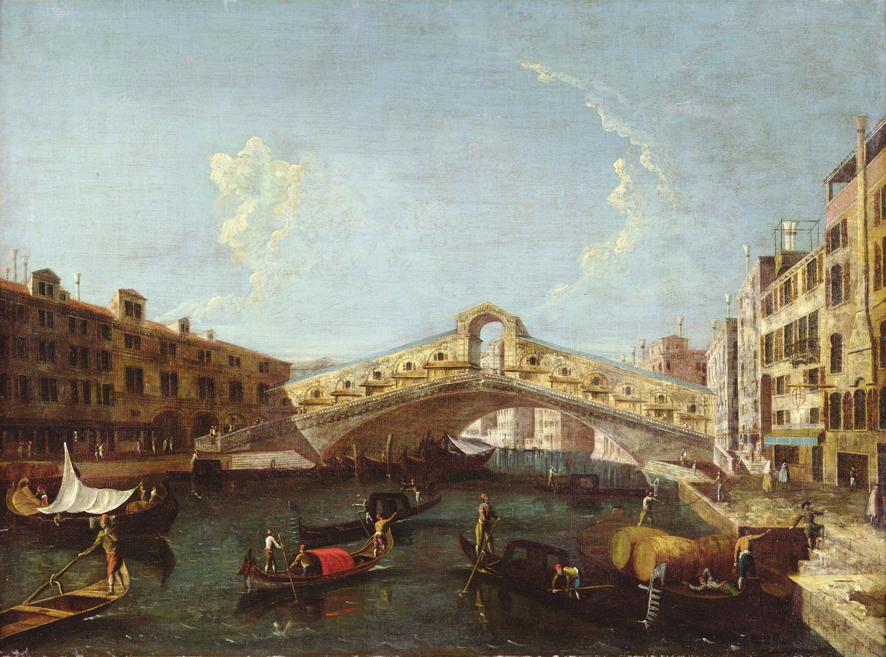 Rialto Venetsiassa tekijältä Giovanni Antonio Canal