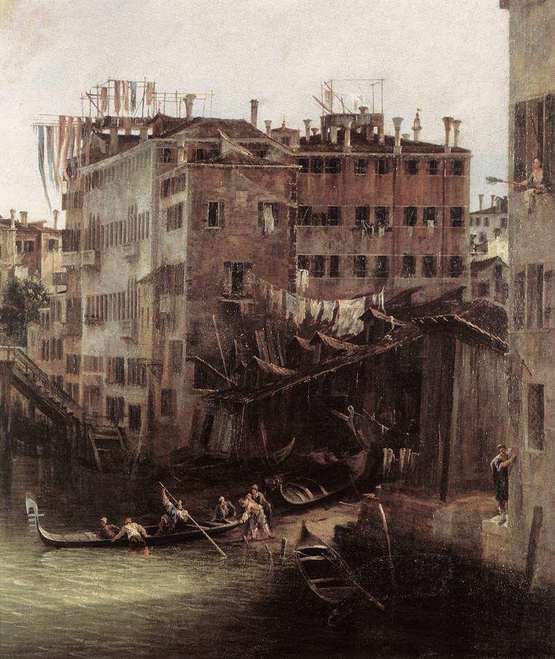 Rio dei Mendicanti tekijältä Giovanni Antonio Canal