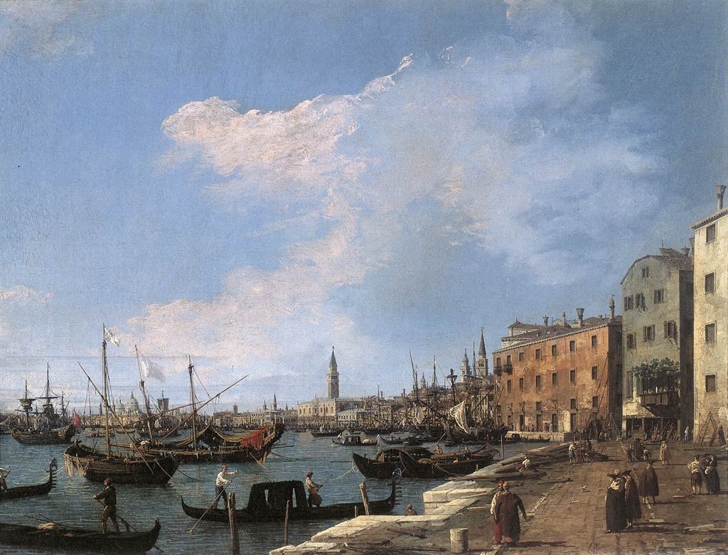 Riva degli Schiavoni tekijältä Giovanni Antonio Canal