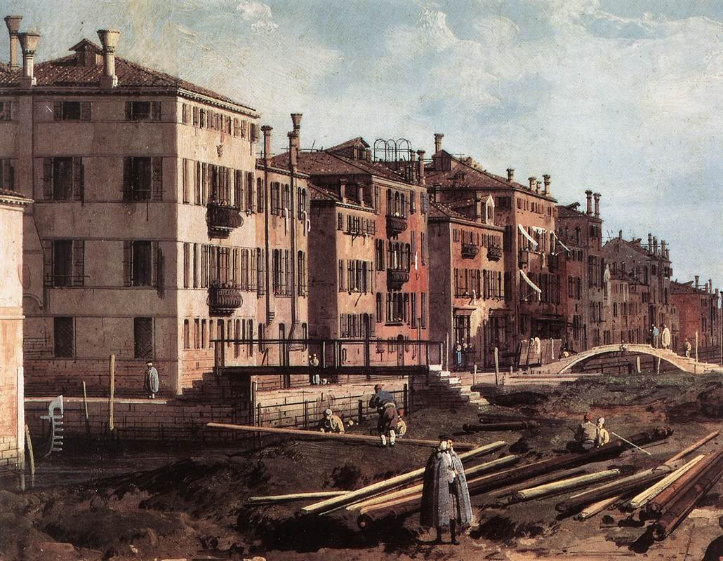Näkymä San Giuseppe di Castellolle tekijältä Giovanni Antonio Canal