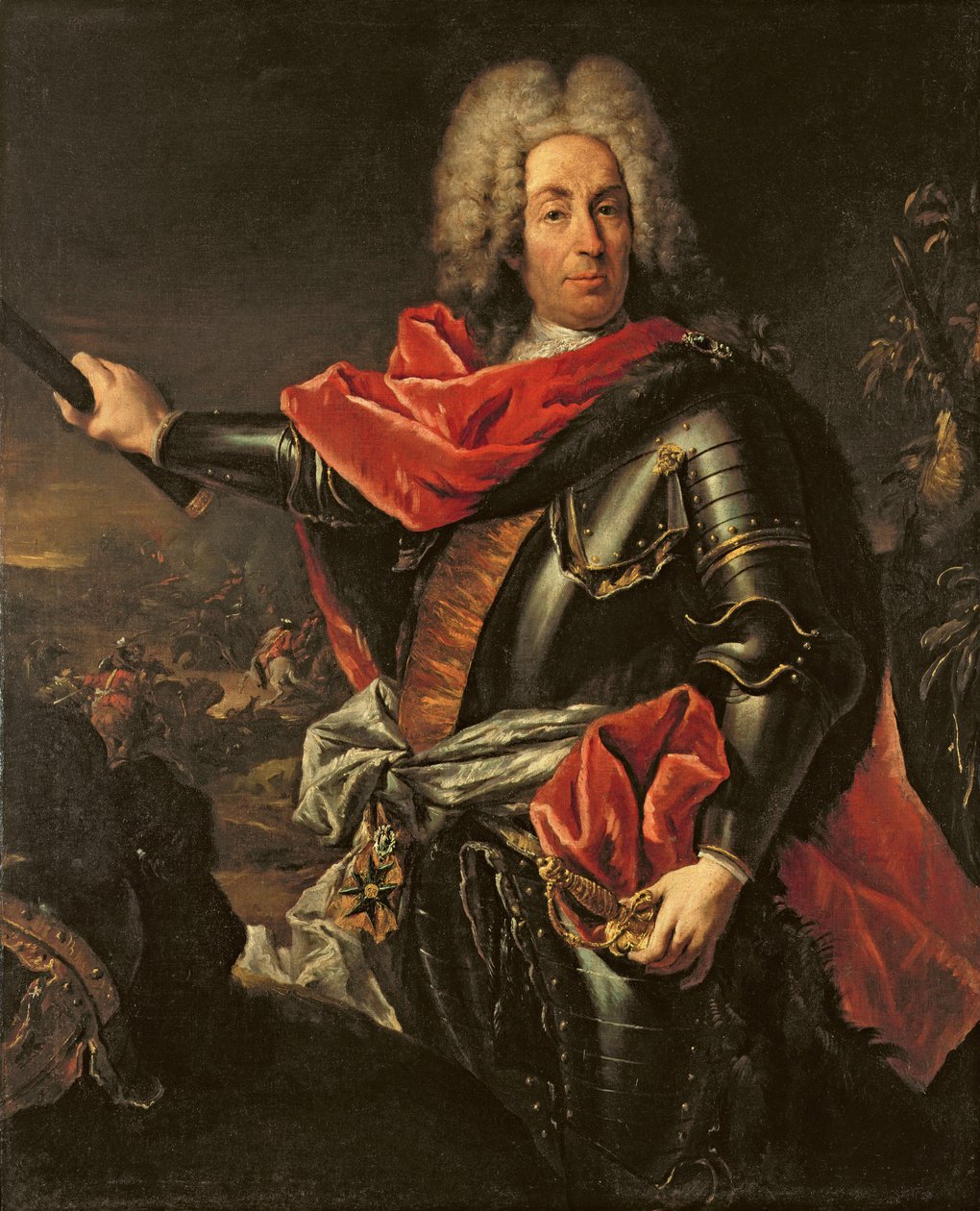 Kenraali kreivi Johann Matthias von der Schulenburg tekijältä Giovanni Antonio Guardi