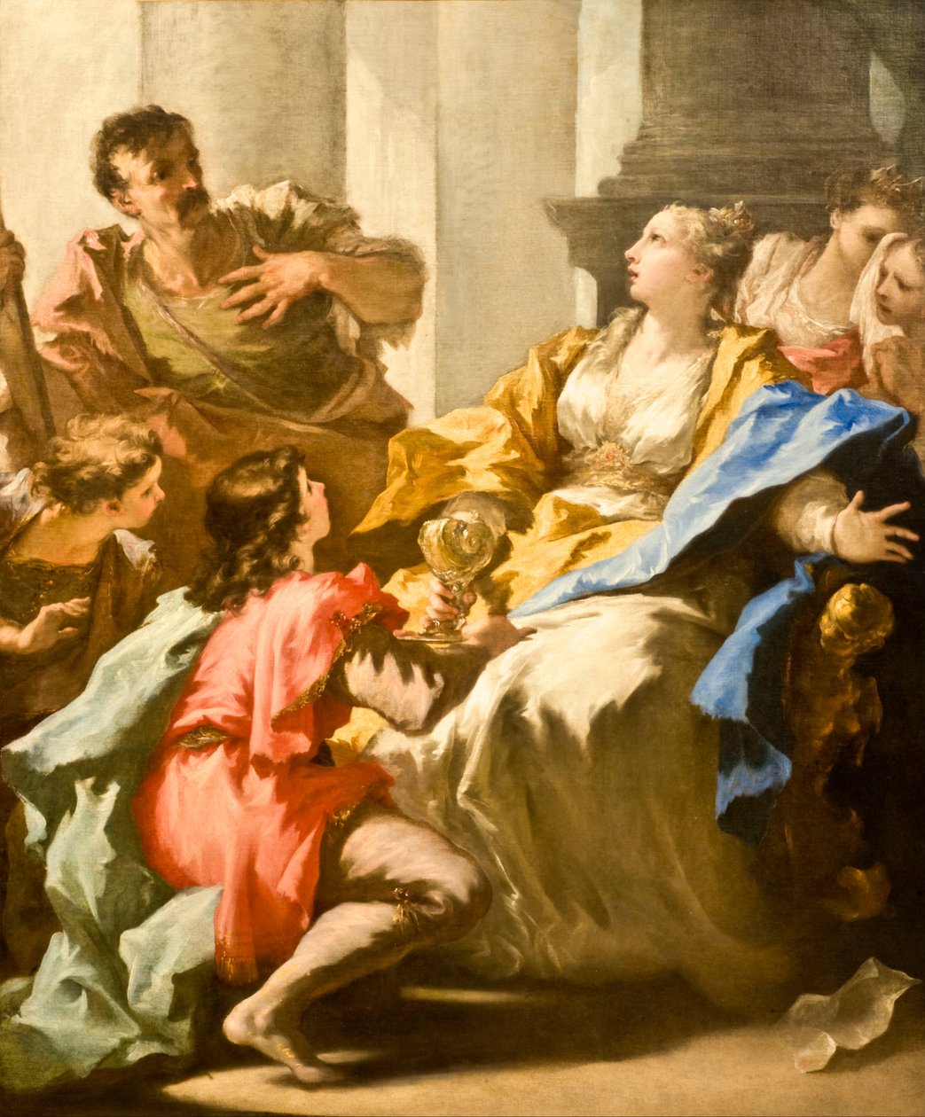 Sophonisba Vastaanottaa myrkytyskupin tekijältä Giovanni Antonio Pellegrini