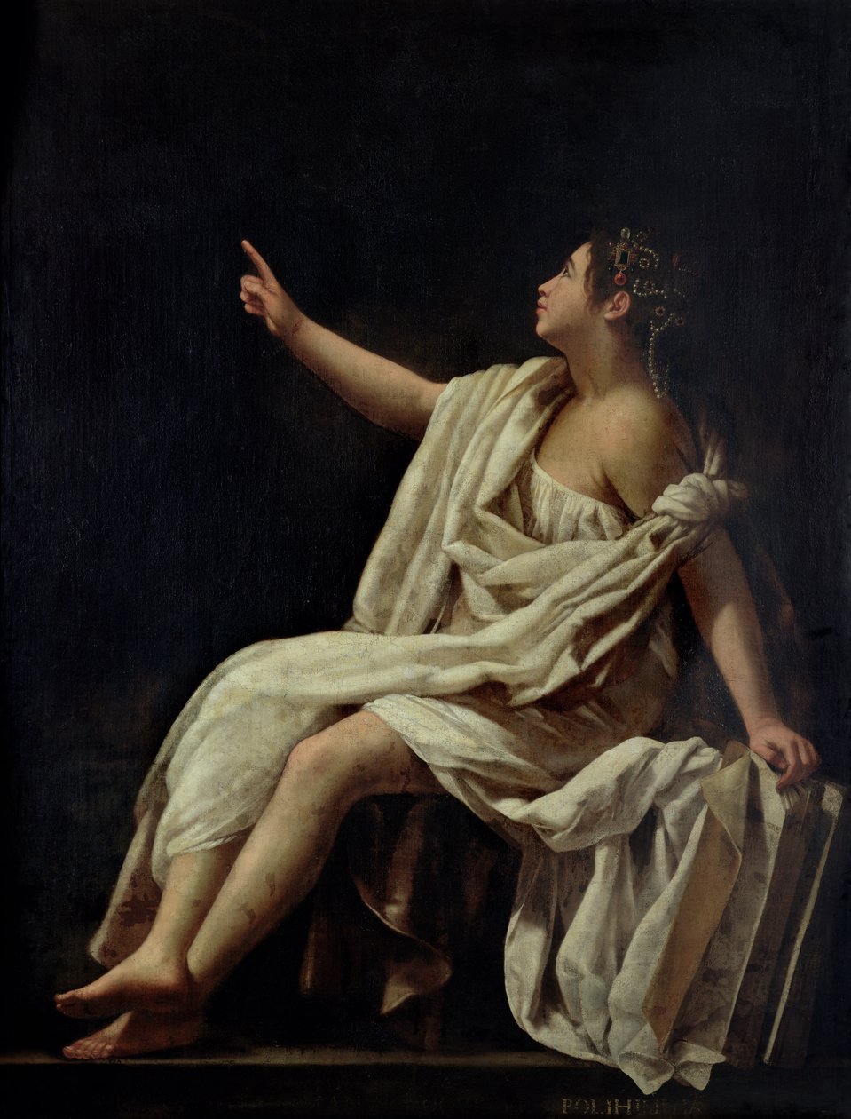 Polyhymnia, Lyyrisen runouden museo, 1620 tekijältä Giovanni Baglione