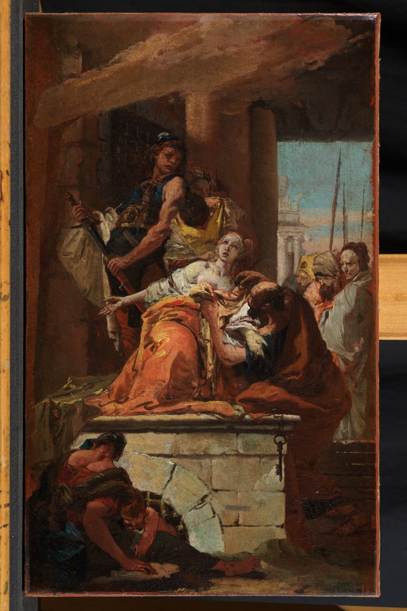 Huonekalut ja erilaiset esineet 1100- ja 1300-luvuilta tekijältä Giovanni Battista Tiepolo